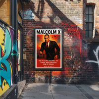 Malcolm X Vision for the Future Poster PosterGoat