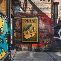 Dubai A Land of Modern Heritage Poster