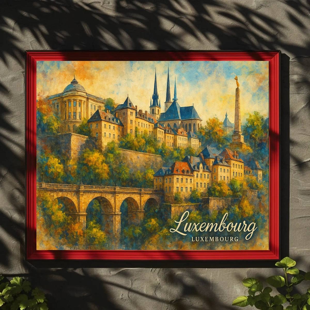 Luxembourg Cityscape Wanderlust Photography Realism Poster