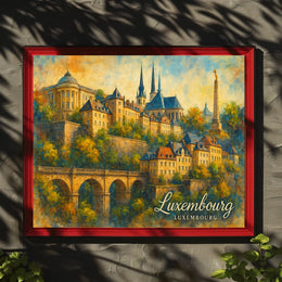 Luxembourg Cityscape Wanderlust Photography Realism Poster