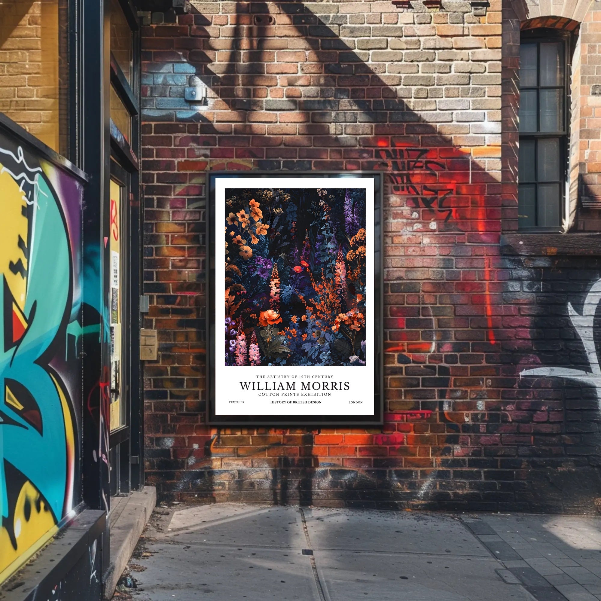 William Morris Cotton Prints Exhibition Poster