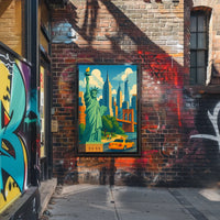Discover New York City A Vibrant Illustration of Iconic Landmarks