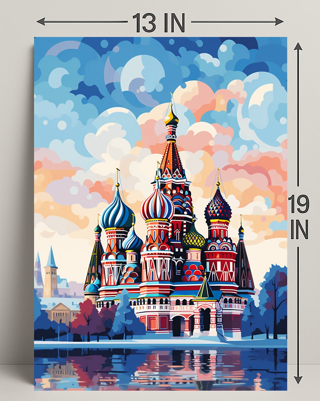 Vibrant St. BasilS Cathedral Poster