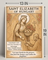 Saint Elizabeth of Hungary Poster PosterGoat