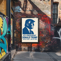 Donald Trump A Vision in Red, White, and Blue Poster