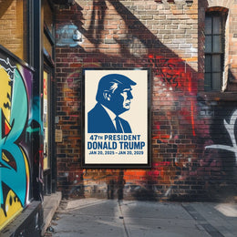 Donald Trump A Vision in Red, White, and Blue Poster