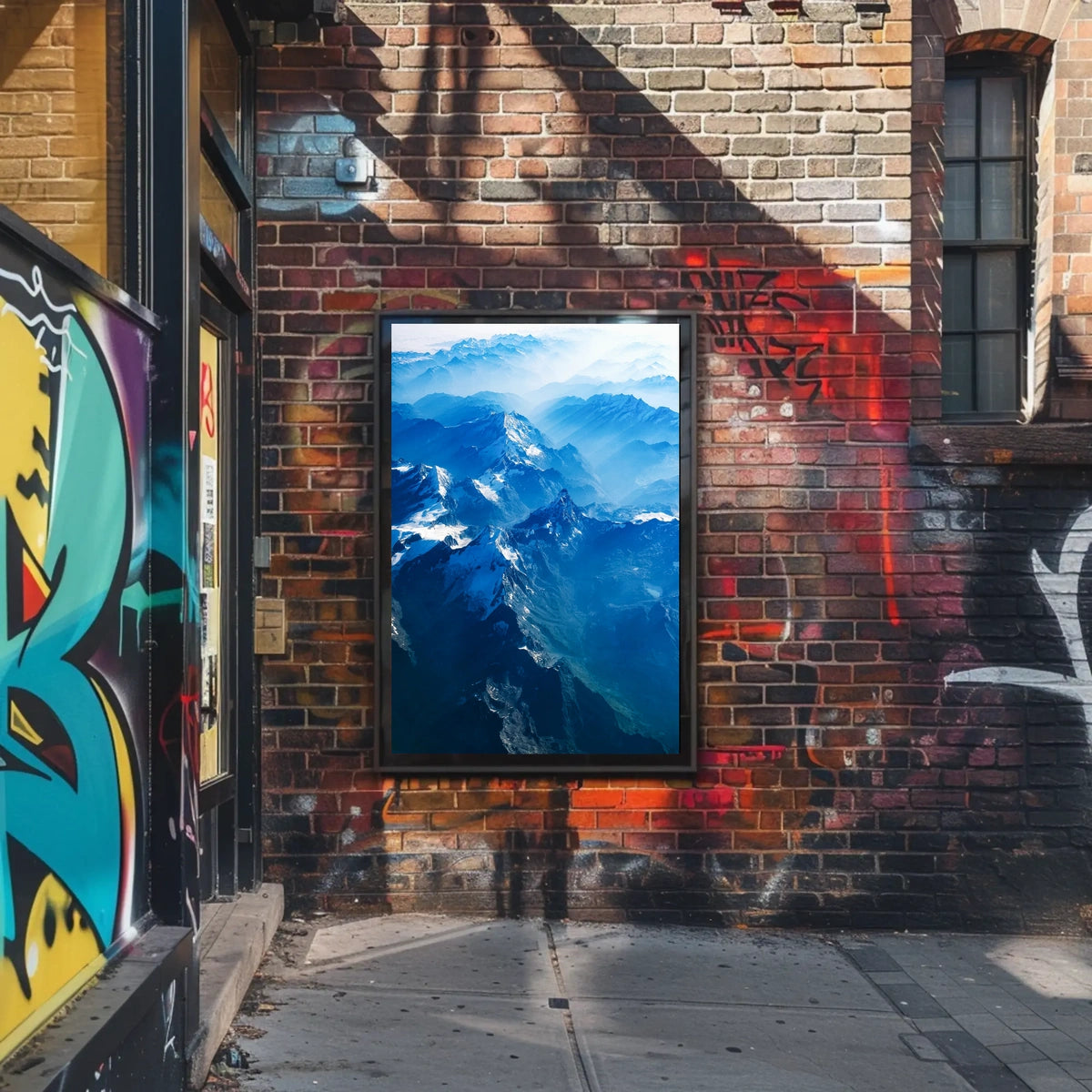 Majestic Mountain Range Poster