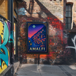 Amalfi Coast Sunset Poster