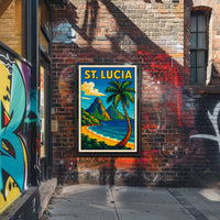 St. Lucia Paradise Poster