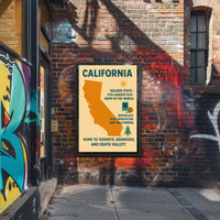 California The Golden State Poster PosterGoat