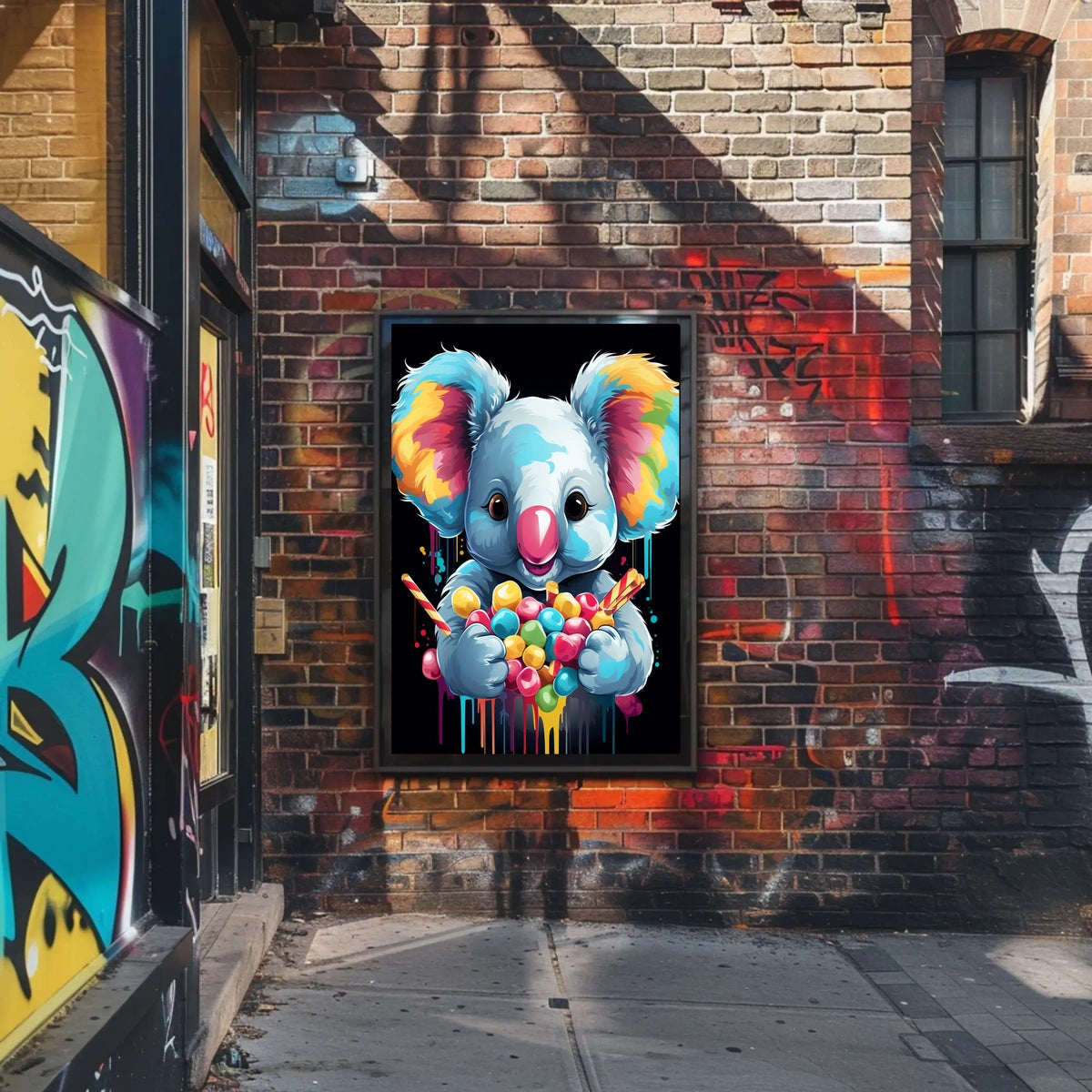 Colorful Koala Delight Poster