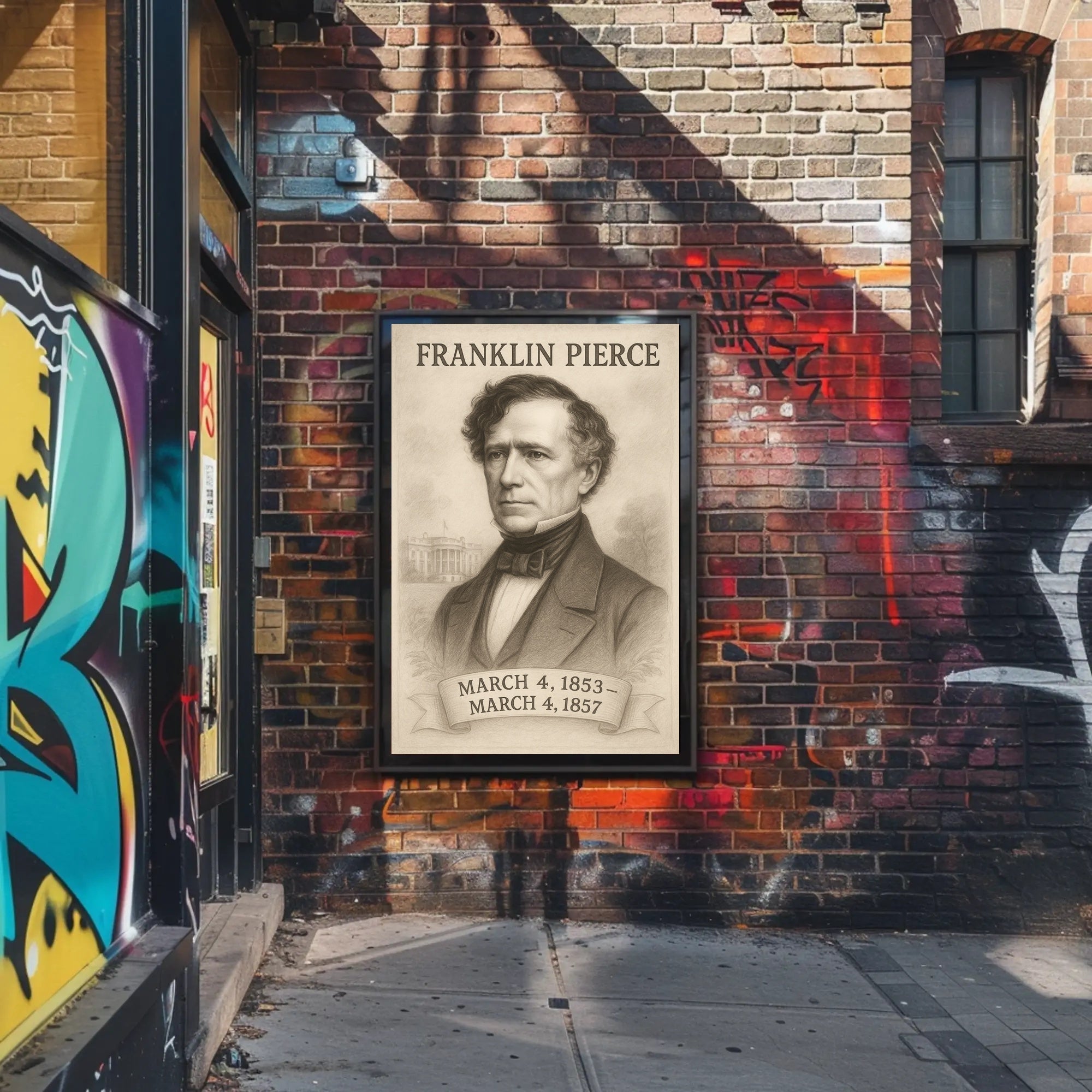 Franklin Pierce Poster Art Print for Home Decor and Vintage Aesthetic PosterGoat