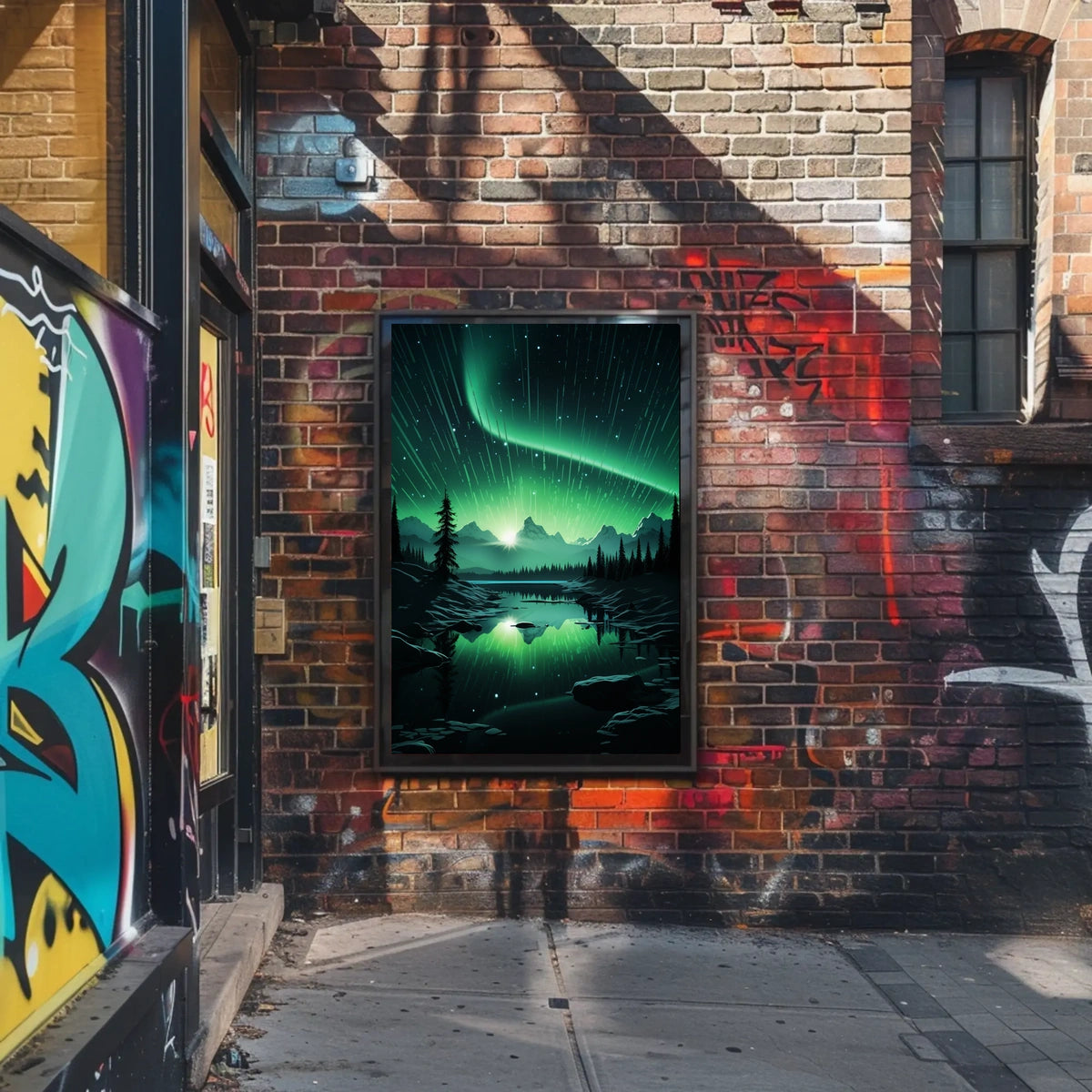 Northern Lights Dreamscape in Space or Astronomy Poster