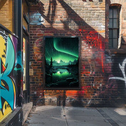 Northern Lights Dreamscape in Space or Astronomy Poster