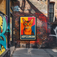 Abyssinian Cat Art Poster