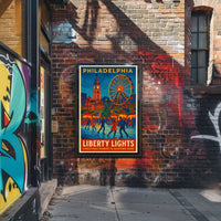 Philadelphia Liberty Lights Poster