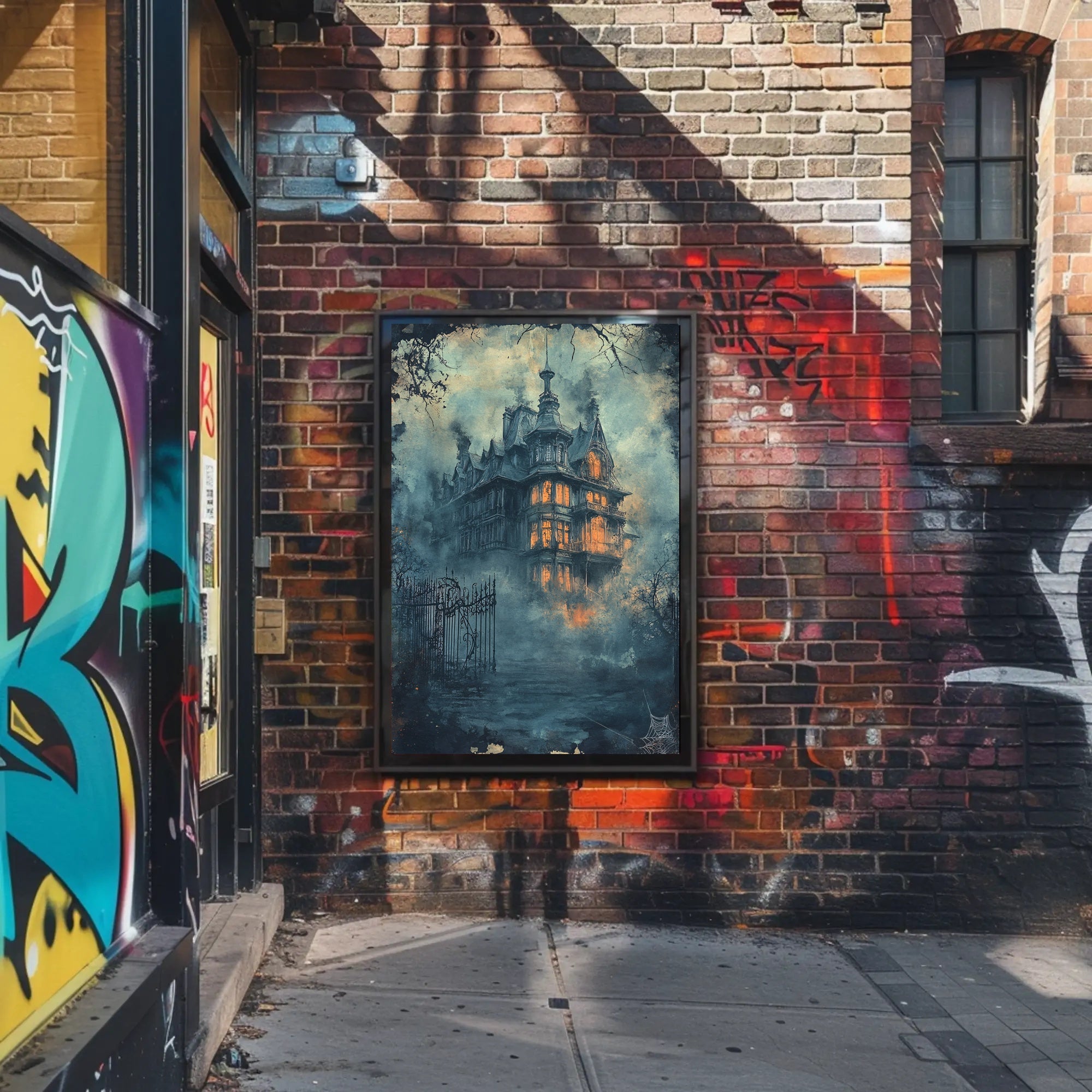 Haunted Mansion In The Mist Poster