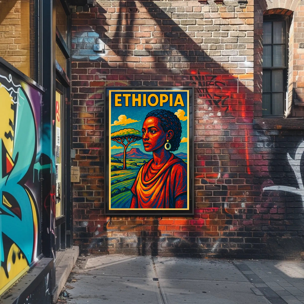 Ethiopia A Vibrant Tribute Poster