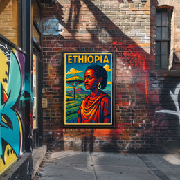 Ethiopia A Vibrant Tribute Poster