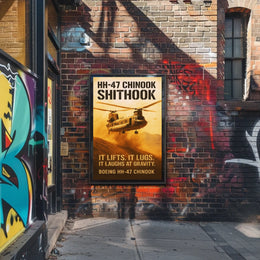 HH-47 Chinook Helicopter Poster