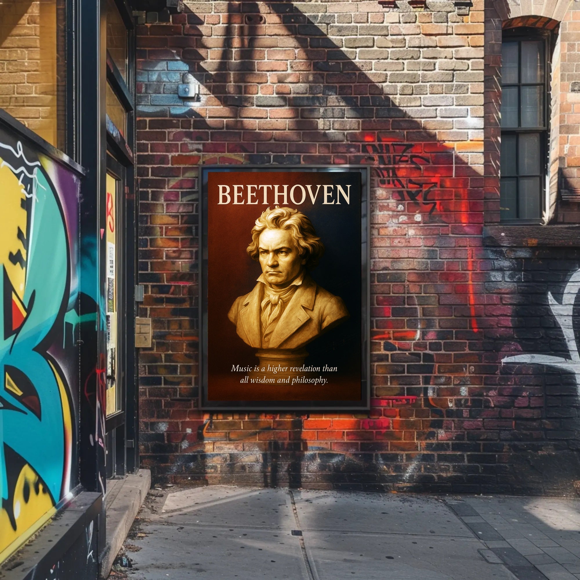 Beethoven Musical Genius Poster PosterGoat