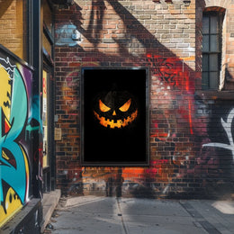 Halloween Jack-o'-Lantern Jack-o-lantern Spooky Eerie Poster