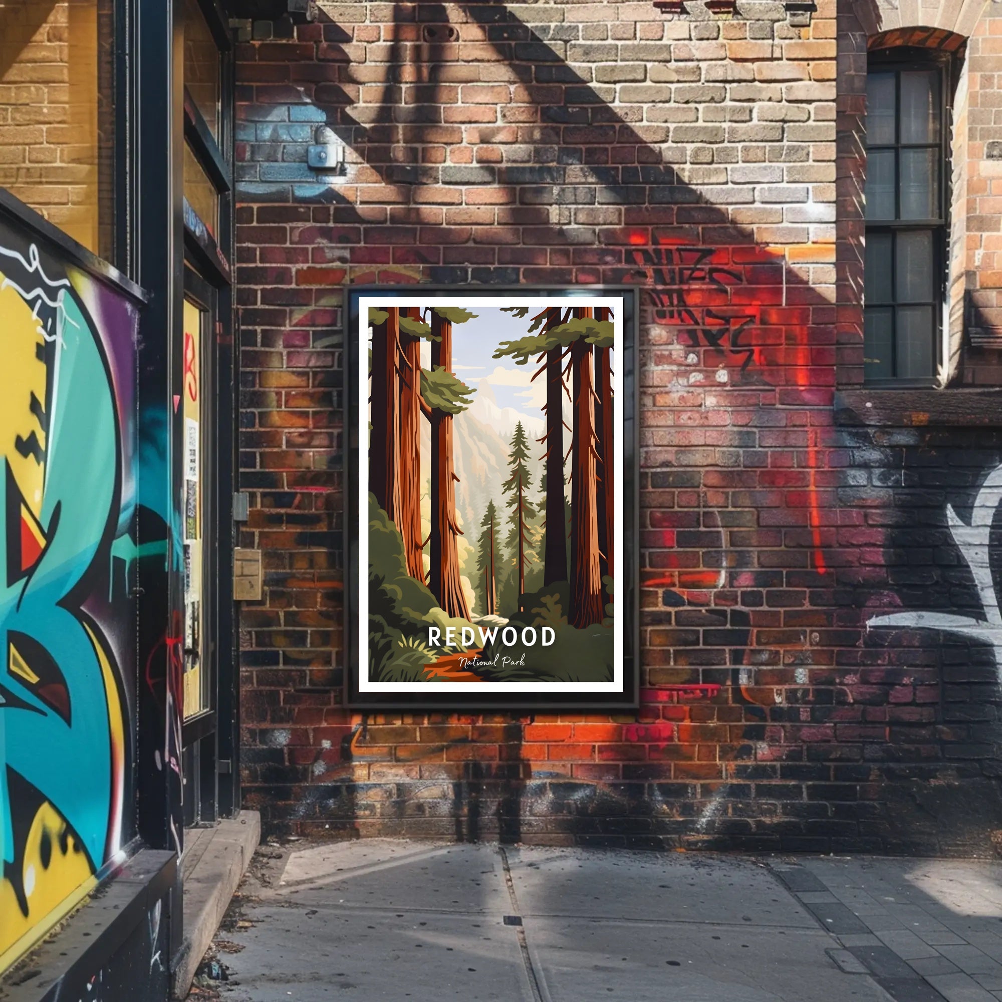 Redwood National Park Scenic Poster Wall Art