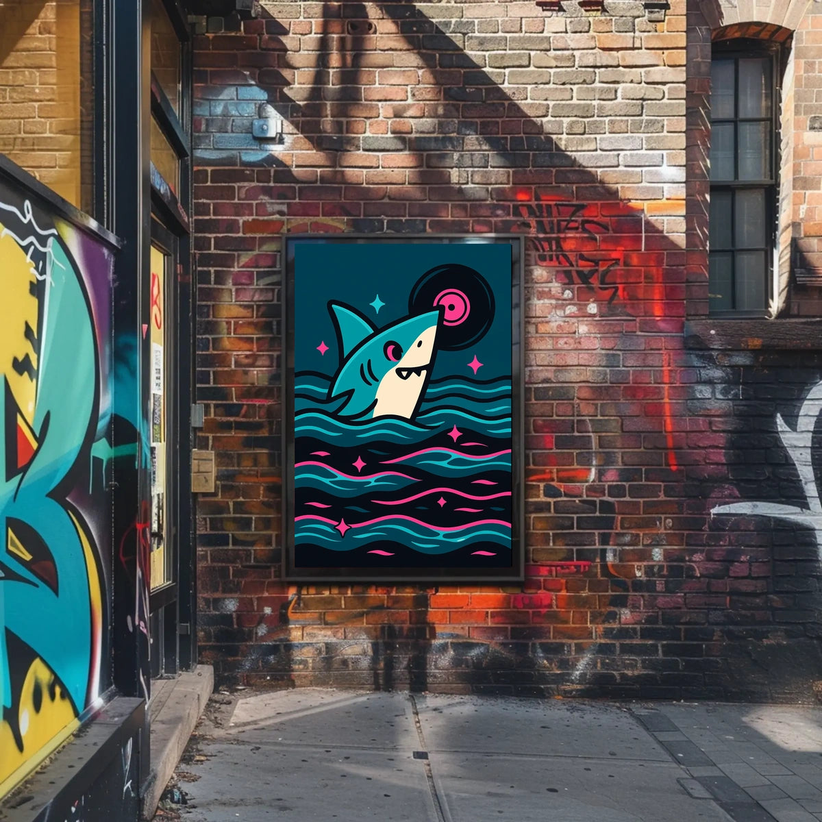 Vinyl Shark Adventure Poster