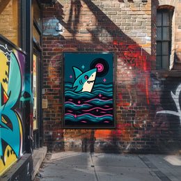 Vinyl Shark Adventure Poster