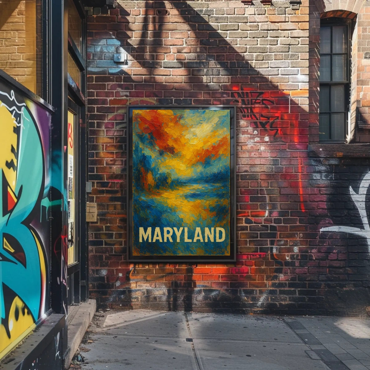 Maryland Abstract Landscape Abstract Poster