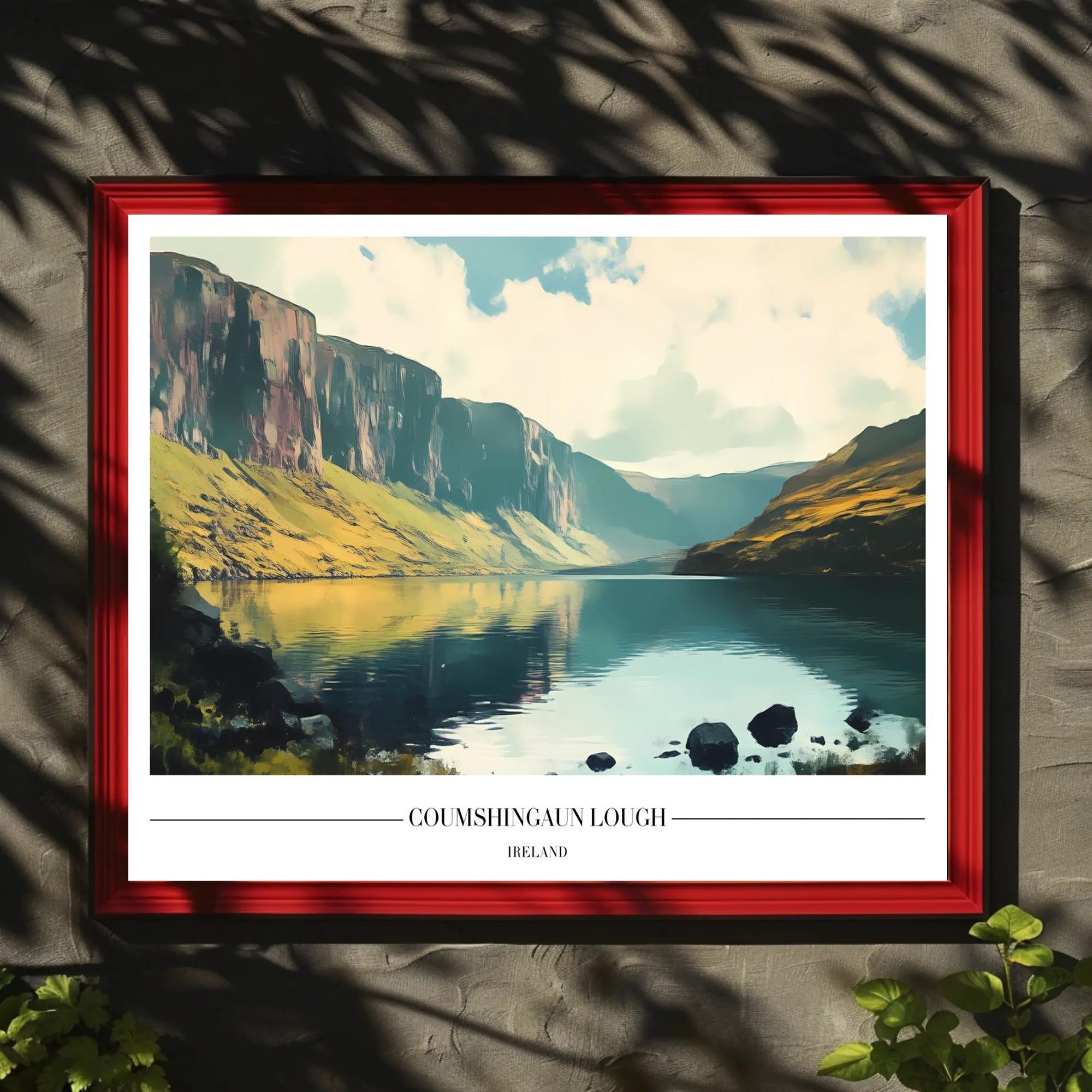 Coumshingaun Lough Scenic Beauty Travel Poster