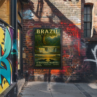 Brazil A Natural Marvel Poster Wall Art Landscape Print