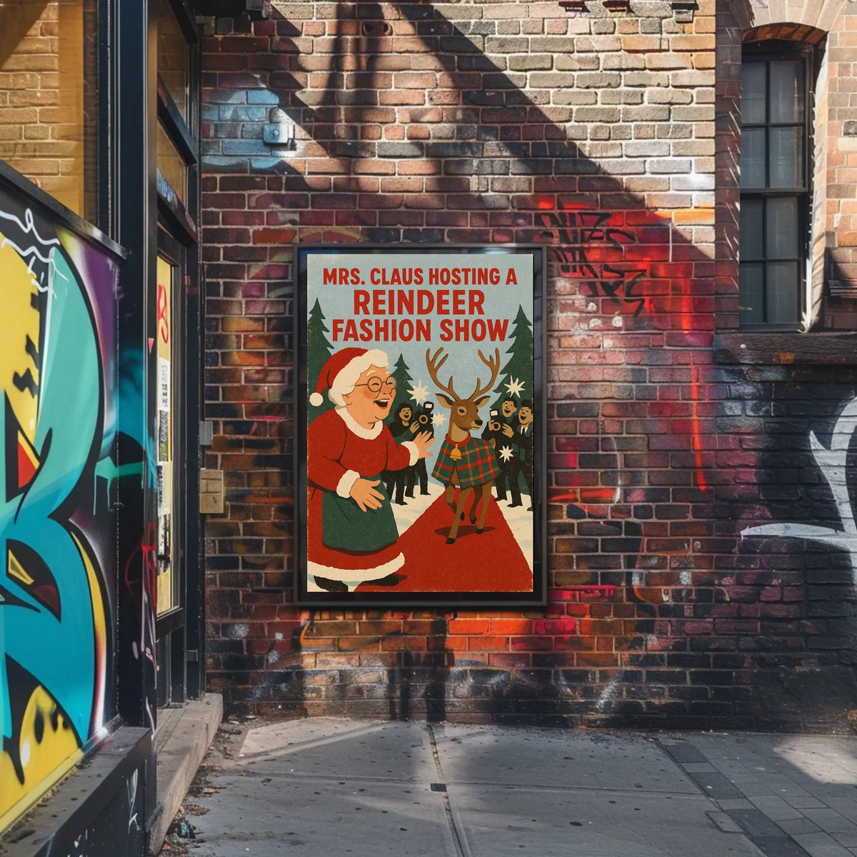 Mrs. Claus Hosts a Reindeer Fashion Show Poster