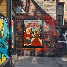 Mrs. Claus Hosts a Reindeer Fashion Show Poster