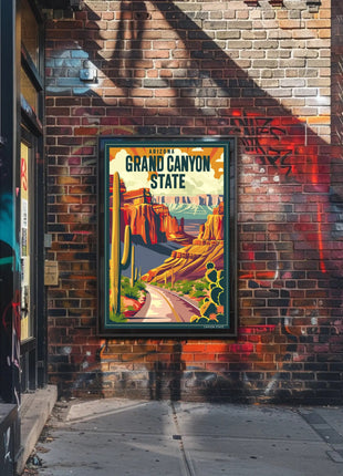 Grand Canyon Vintage Travel Adventure Poster