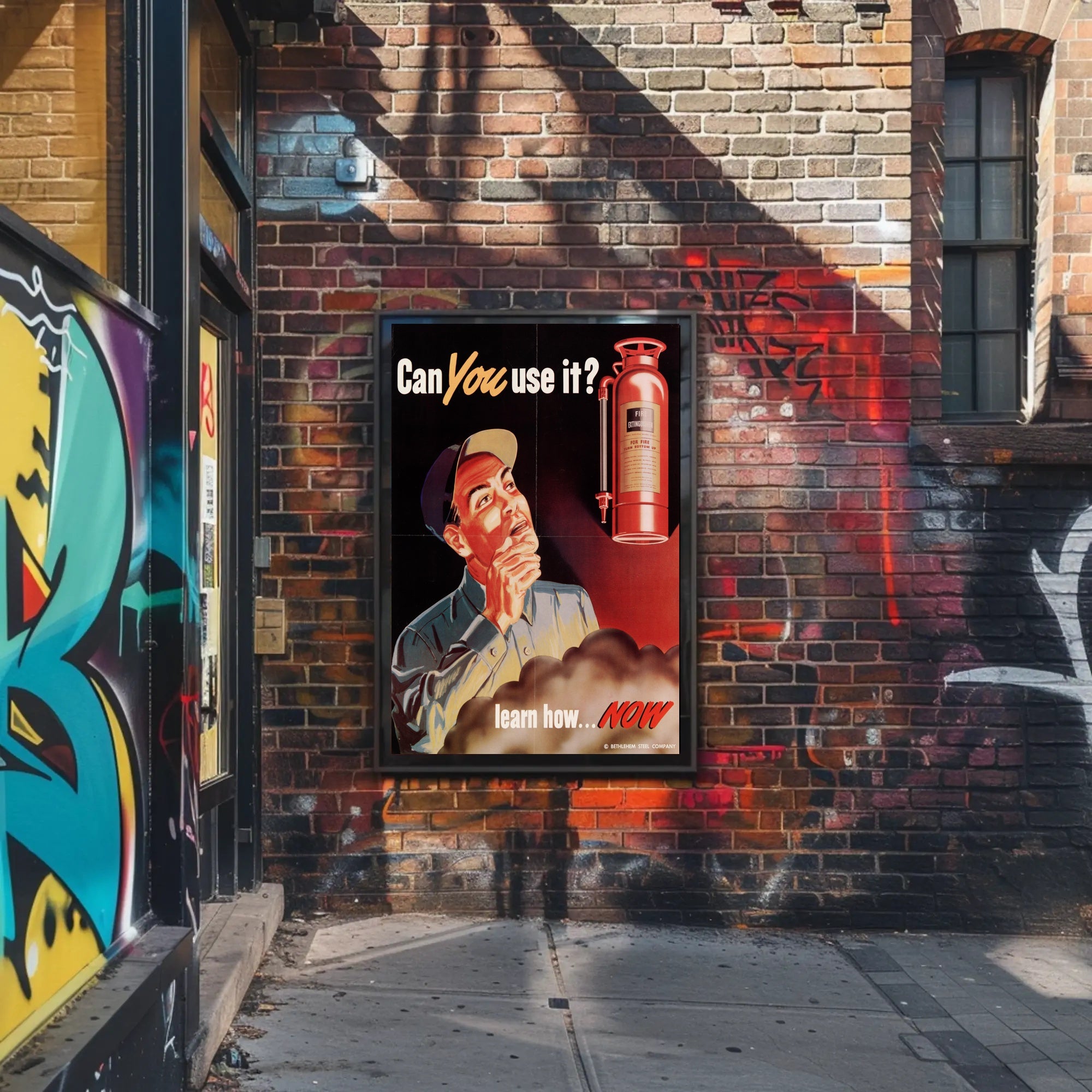 Fire Extinguisher Training Awareness Poster PosterGoat