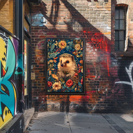 Enchanted Hedgehog Wall Art in Bloom