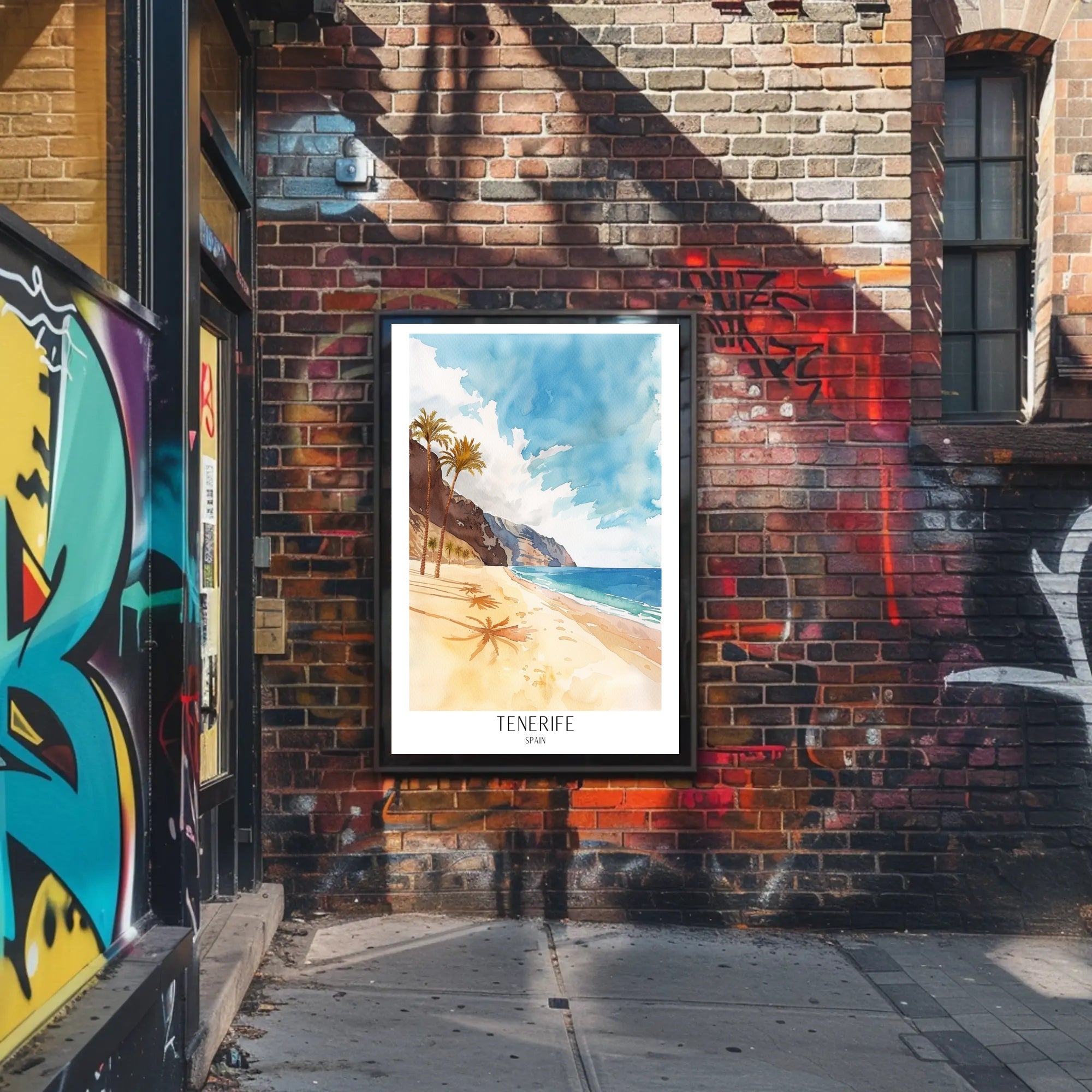 Tenerife Beachscape Poster PosterGoat