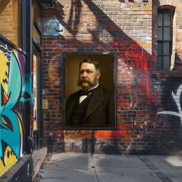 Distinguished Gentleman Portrait in Historical or Presidential Poster