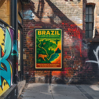 Brazil A Land of Diversity Poster