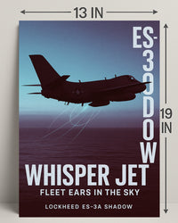 Whisper Jet Fleet Ears in the Sky Poster PosterGoat