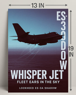 Whisper Jet Fleet Ears in the Sky Poster PosterGoat