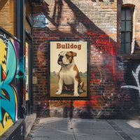 Bulldog Portrait Poster