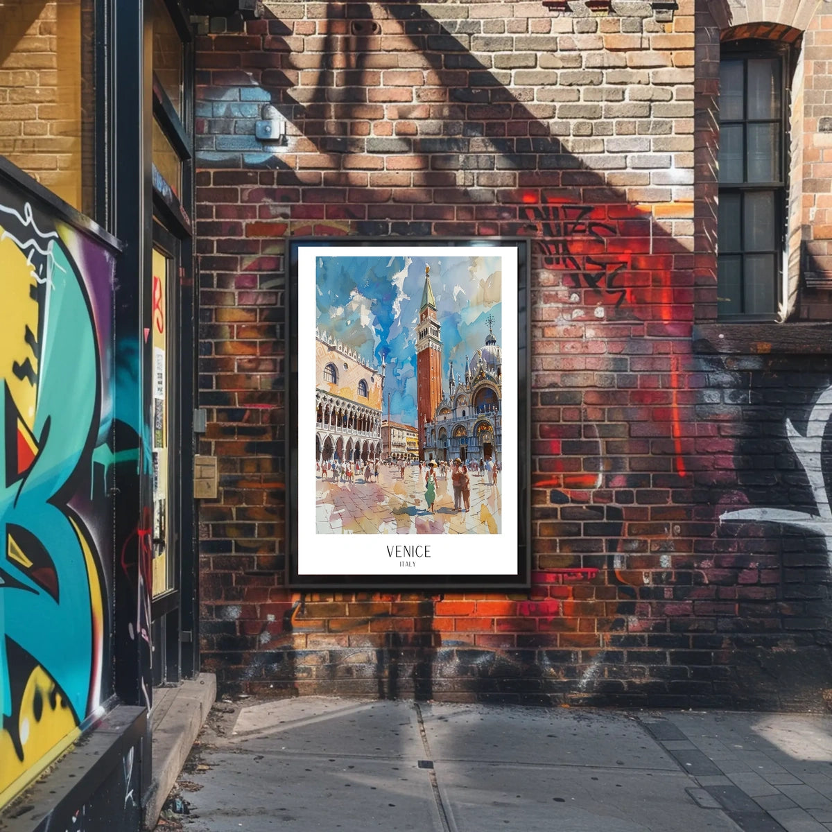 Venice A Vibrant Watercolor Poster
