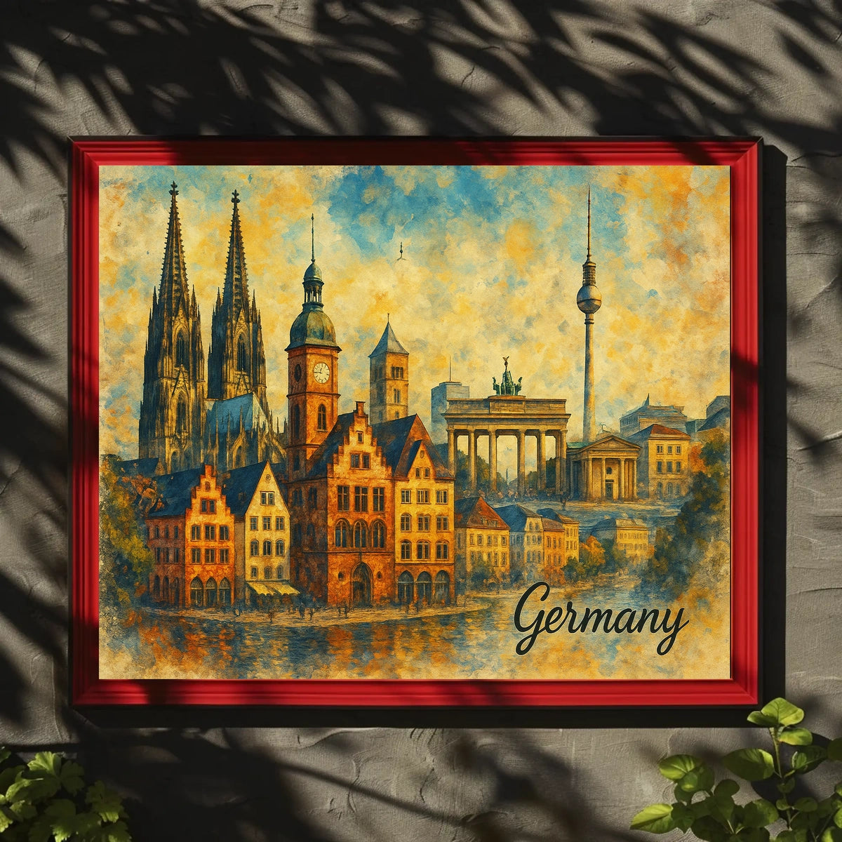 Iconic Landmarks of Germany Poster
