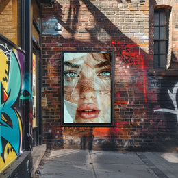 Mystical Hooded Figure in Enchanted Forest Poster PosterGoat