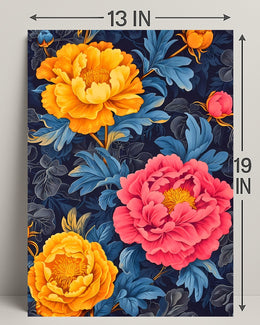 Vivid Floral Elegance Art Print - Abstract or Artistic Poster