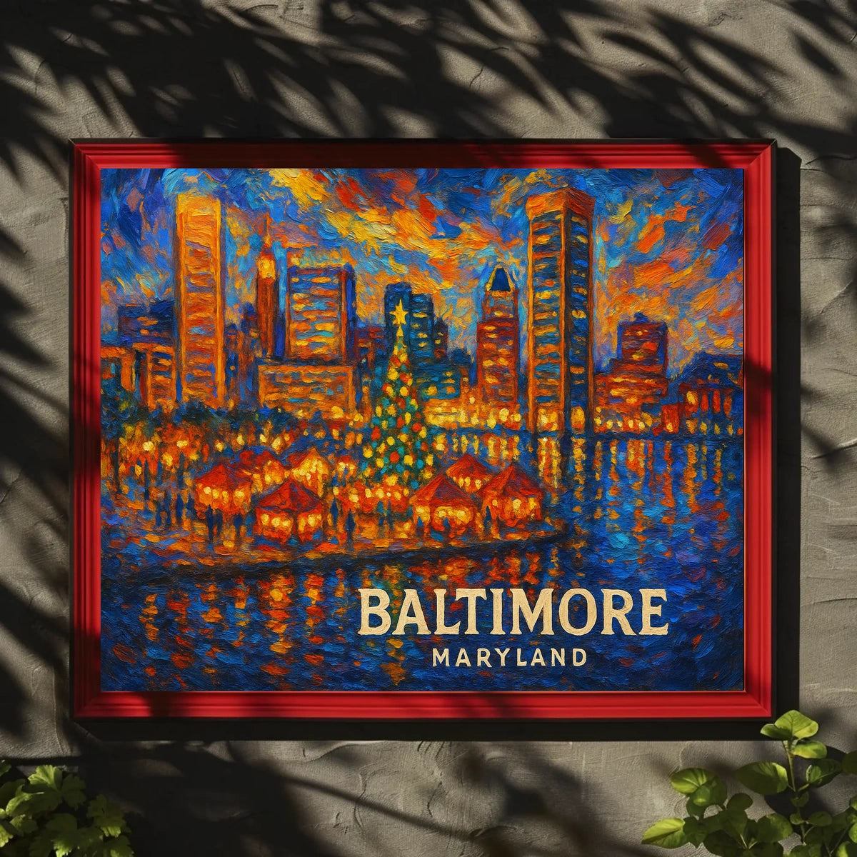 Baltimore Skyline Celebration Poster