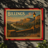 Billings Gateway to the West Travel Poster