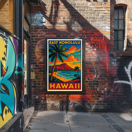 East Honolulu, Hawaii Poster